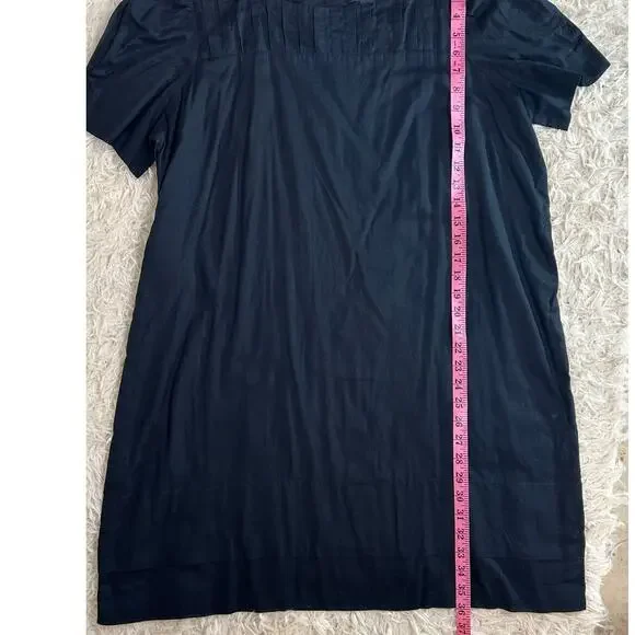 Gap Women's Size 20 Black Puff Sleeve Knee Length Button Back Shift Dress #0522 - Picture 9 of 11